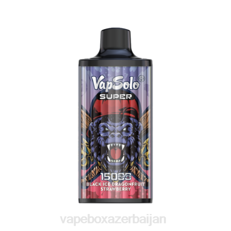 Vape Baku - Vapsolo SUPER Disposable Vape Black Ice Drangofruit Strawberry 4PP2125