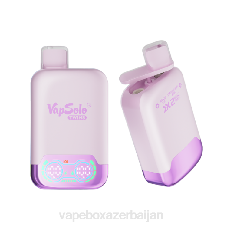 Vape Baku - Vapsolo TWINS Disposable Vape Grape Ice & Strawberry Kiwi 4PP2140