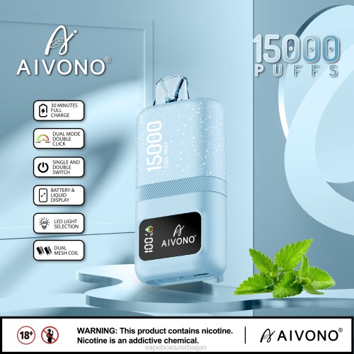 Vape Box Azerbaijan - Aivono AIM magic 15000 Cool Mint 4PNJ62