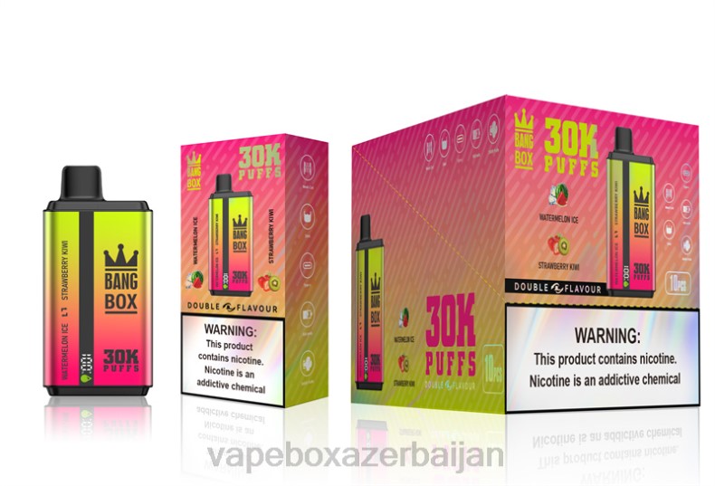 Vape Box Azerbaijan - Bang Box 30000 Puffs Dual Flavors Watermelon Ice & Strawberry Kiwi 20B662