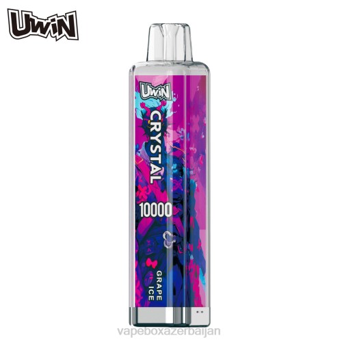 Vape Box Azerbaijan - UWIN CRYSTAL 10000 DISPOSABLE VAPE Grape Ice 4PNJ367