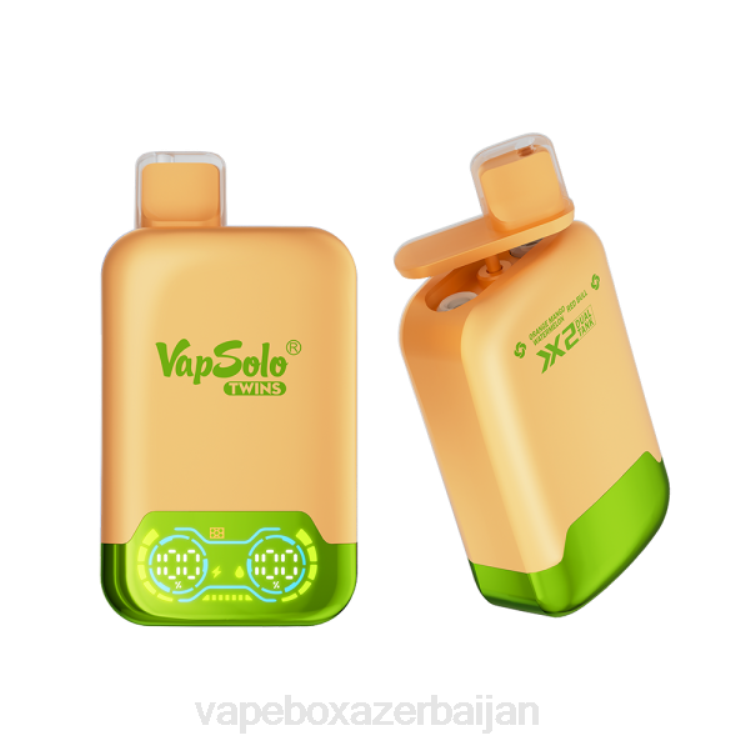 Vape Box Azerbaijan - Vapsolo TWINS Disposable Vape Orange Mango Watermelon & Red Bull 4PP2142