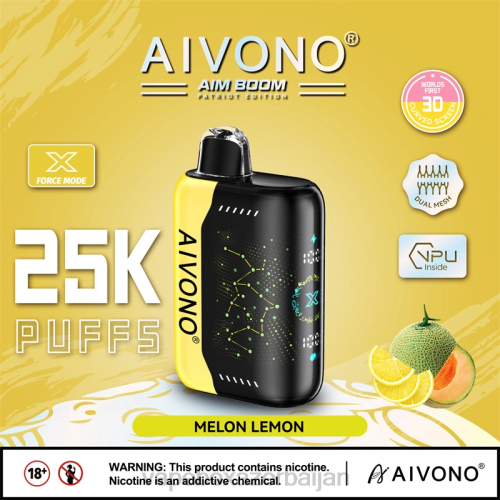 Vape Smoke - Aivono AIM BOOM 25000 Melon Lemon 4PNJ348
