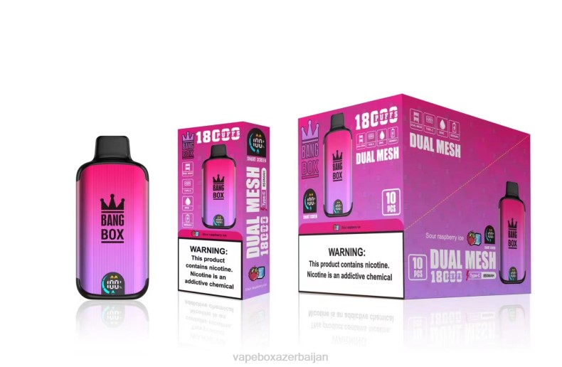 Vape Smoke - Bang Box 18000 puffs Sour Raspberry Ice 20B698