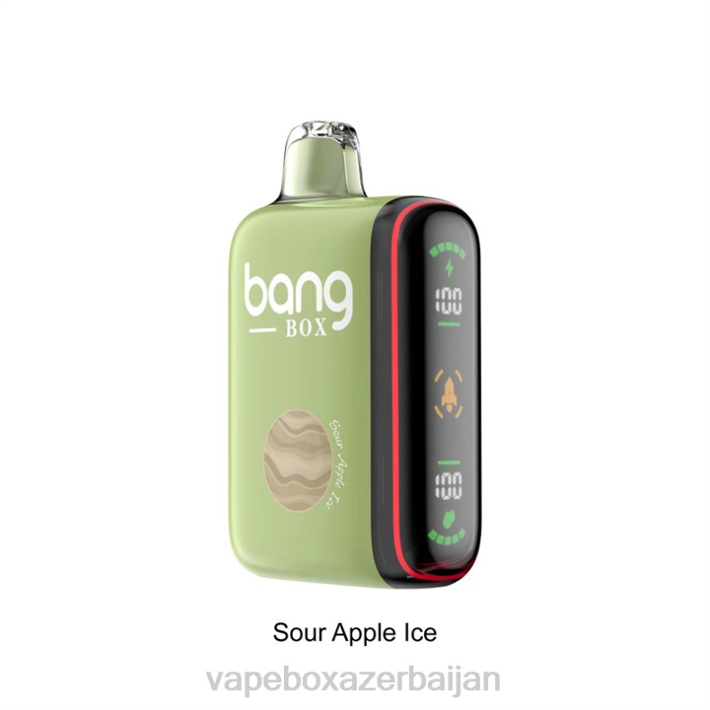 Vape Smoke - Bang Box 9000-18000 Puffs Intelligent Power Display Sour Apple Ice 20B628