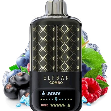 Vape Smoke - Elf Bar Combo 25000 Blackcurrant Raspberry & Grape X2Z8208