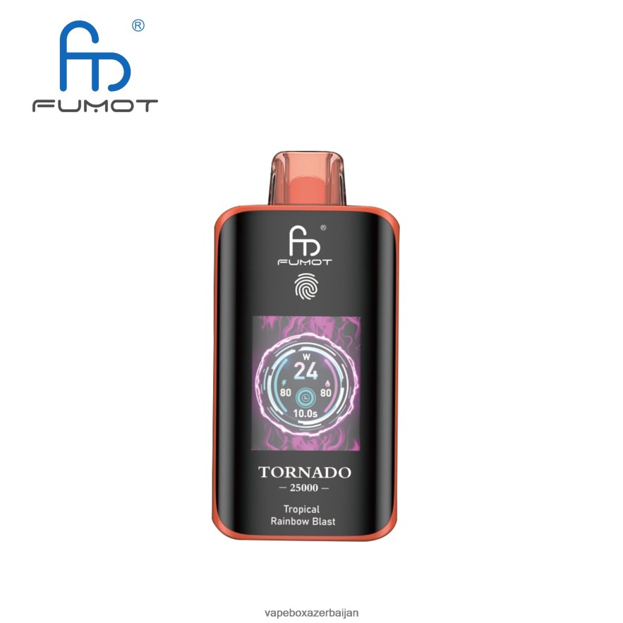Vape Smoke - Fumot Tornado 25000 Disposable Vape Tropical Rainbow Blast 8Z6VB013