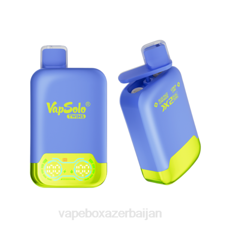 Vape Smoke - Vapsolo TWINS Disposable Vape Blue Razz Lemonade & Lemon Lime 4PP2138