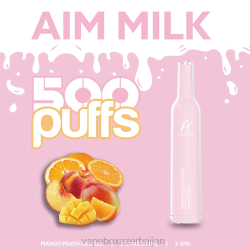 E-Juice Vape - Aivono AIM MILK 500 Mango Peach Orange 4PNJ269
