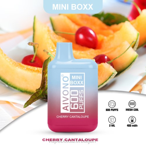 E-Juice Vape - Aivono AIM MINI BOXX 600 Cherry Cantaloupe 4PNJ239