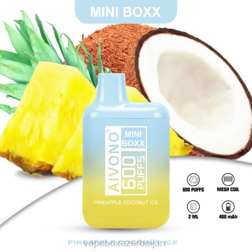 Vape Smoke - Aivono AIM MINI BOXX 600 Pineapple Coconut Ice 4PNJ238