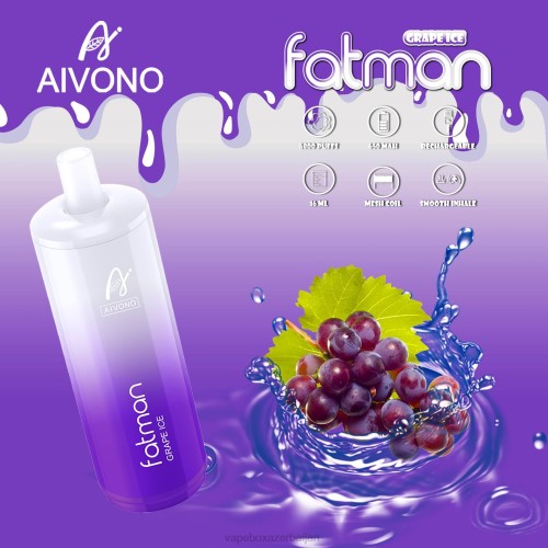 E-Juice Vape - Aivono FATMAN 6800 Grape Ice 4PNJ24