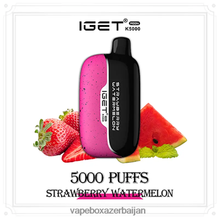 E-Juice Vape - IGET Moon K5000 F66X0P9 Strawberry Watermelon