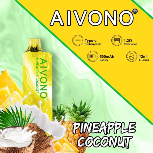 Vape Azerbaijan - Aivono AIM GUN 7000 Pineapple Coconut 4PNJ106