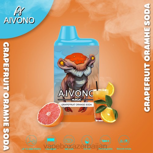 Vape Azerbaijan - Aivono AIM MAGIC 5800 Mouth Box Cigarette Grapefruit Orange Soda 4PNJ101