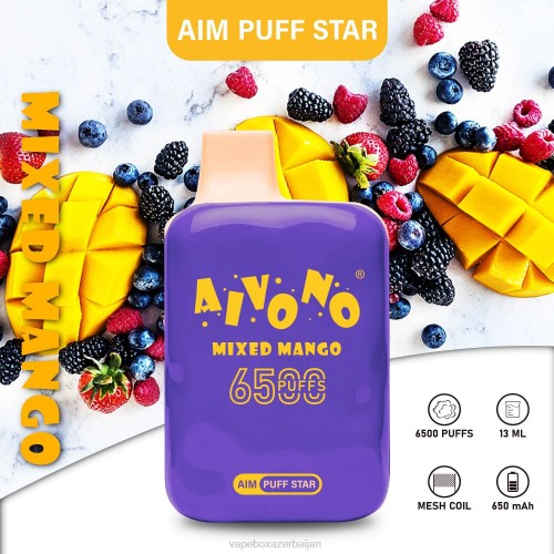 Vape Azerbaijan - Aivono AIM PUFF STAR 6500 Mixed Mango 4PNJ296