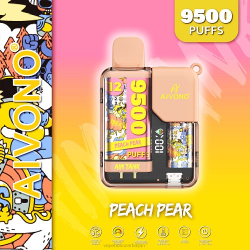 Vape Azerbaijan - Aivono AIM TANK 9500 Peach Pear 4PNJ41