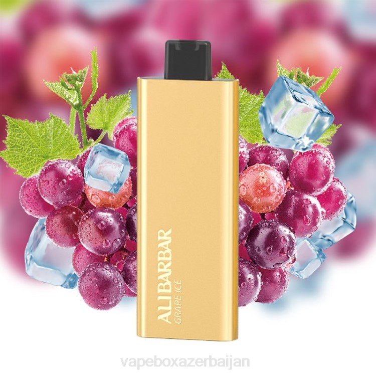 Vape Azerbaijan - Alibarbar Pandora 7000 Disposable Vape Grape Ice 4PP256