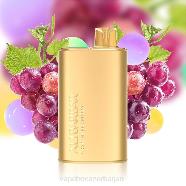 Vape Azerbaijan - Alibarbar Rich 8000 Disposable Vape Grape Hubba Bubba 4PP26