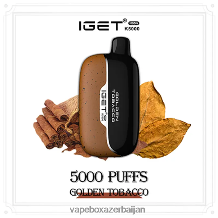 Vape Azerbaijan - IGET Moon K5000 F66X0P1 Golden Tobacco