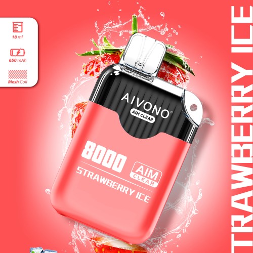 Vape Baku - Aivono AIM CLEAR 8000 Strawberry Ice 4PNJ205
