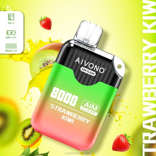 Vape Baku - Aivono AIM CLEAR 8000 Strawberry Kiwi 4PNJ210