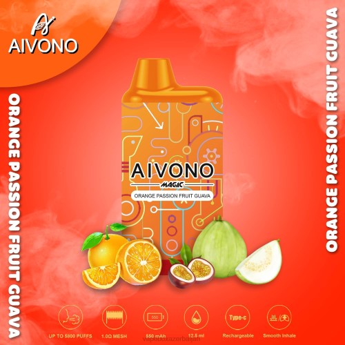 Vape Baku - Aivono AIM MAGIC 5800 Mouth Box Cigarette Orange Passion Fruit Guava 4PNJ90