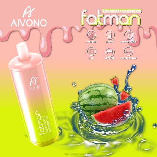 Vape Baku - Aivono FATMAN 6800 Strawberry Watermelon 4PNJ30