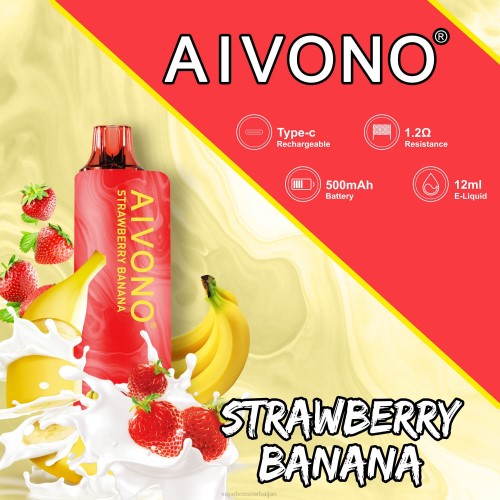 Vape Box Azerbaijan - Aivono AIM GUN 7000 Strawberry Banana 4PNJ107