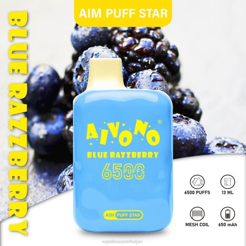 Vape Box Azerbaijan - Aivono AIM PUFF STAR 6500 Blue Razzberry 4PNJ292