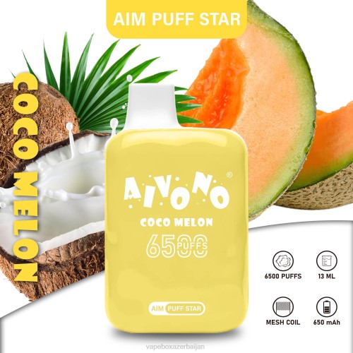 Vape Box Azerbaijan - Aivono AIM PUFF STAR 6500 Coco Melon 4PNJ297