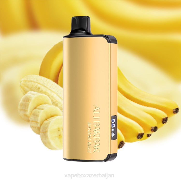 Vape Box Azerbaijan - Alibarbar Ingot 9000 Disposable Vape Banana Buzz 4PP227