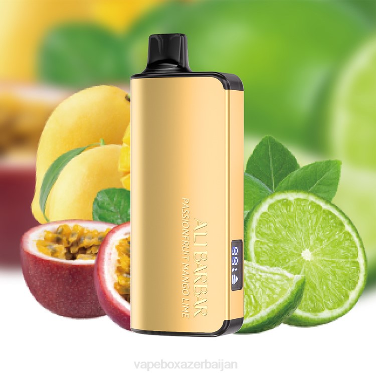Vape Box Azerbaijan - Alibarbar Ingot 9000 Disposable Vape Passionfruit Mango Lime 4PP222