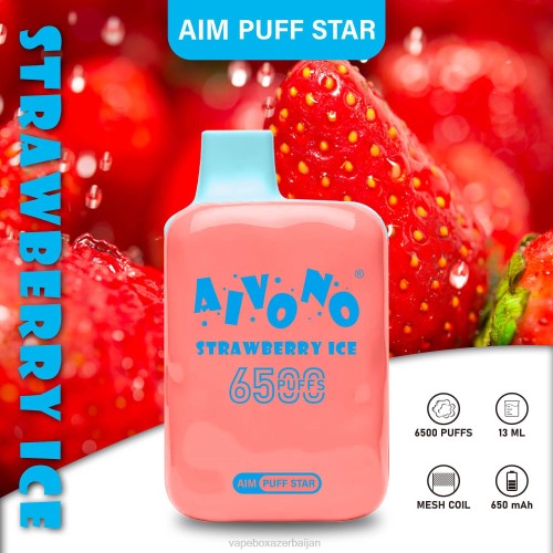 Vape Smoke - Aivono AIM PUFF STAR 6500 Strawberry Ice 4PNJ288
