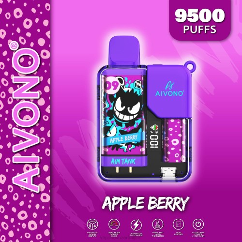 Vape Smoke - Aivono AIM TANK 9500 Apple Berry 4PNJ43