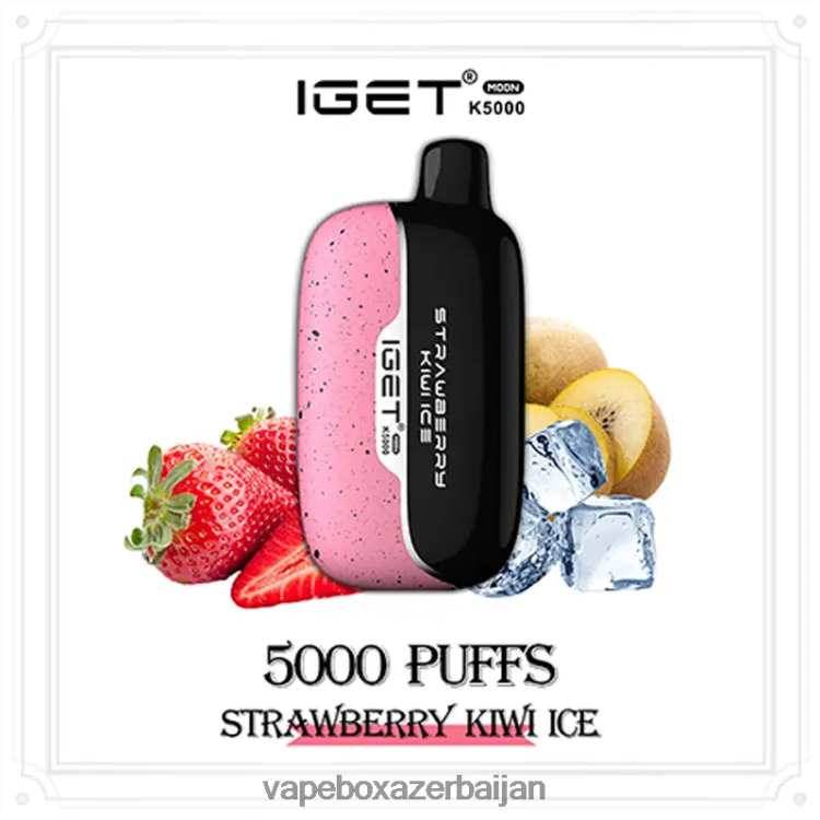 Vape Smoke - IGET Moon K5000 F66X0P18 Strawberry Kiwi Ice