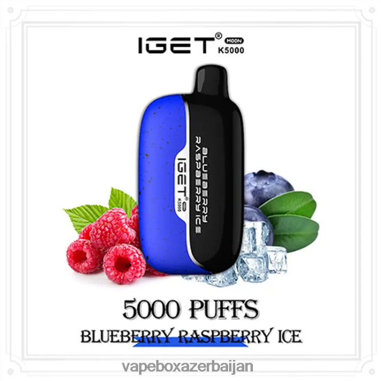 Vape Smoke - IGET Moon K5000 F66X0P3 Blueberry Raspberry Ice