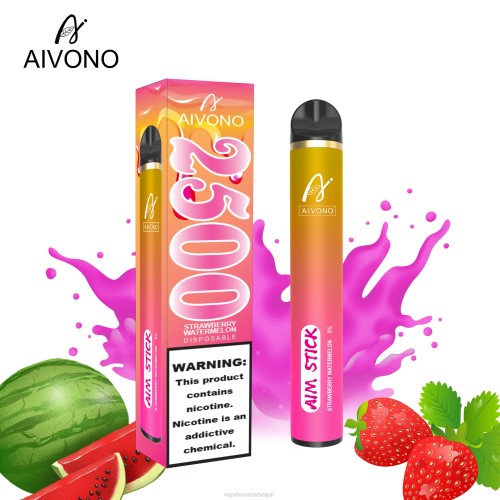 E-Juice Vape - Aivono AIM STICK 2500 Strawberry Watermelon 4PNJ149