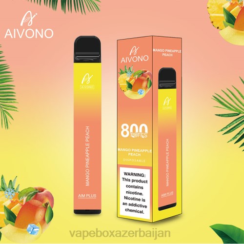 Vape Azerbaijan - Aivono AIM PLUS 800 Mango Pineapple Peach 4PNJ186