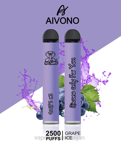 Vape Azerbaijan - Aivono AIM SNAKE 2500 Grape Ice 4PNJ306