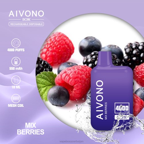 Vape Baku - Aivono AIM BOXX 4000 Mix Berries 4PNJ215