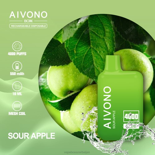 Vape Baku - Aivono AIM BOXX 4000 Sour Apple 4PNJ220