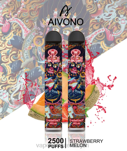 Vape Baku - Aivono AIM SNAKE 2500 Strawberry Melon 4PNJ320