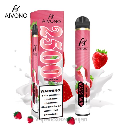 Vape Baku - Aivono AIM STICK 2500 Strawberry Cream 4PNJ155