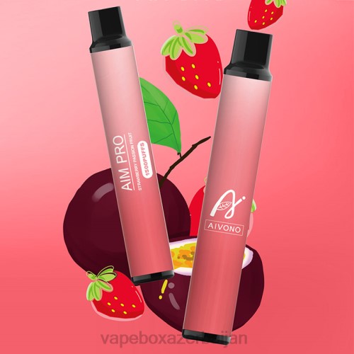 Vape Box Azerbaijan - Aivono AIM PRO 1500 Strawberry Passion Fruit 4PNJ162
