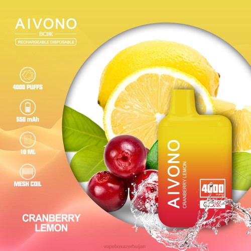 Vape Smoke - Aivono AIM BOXX 4000 Cranberry Lemon 4PNJ218