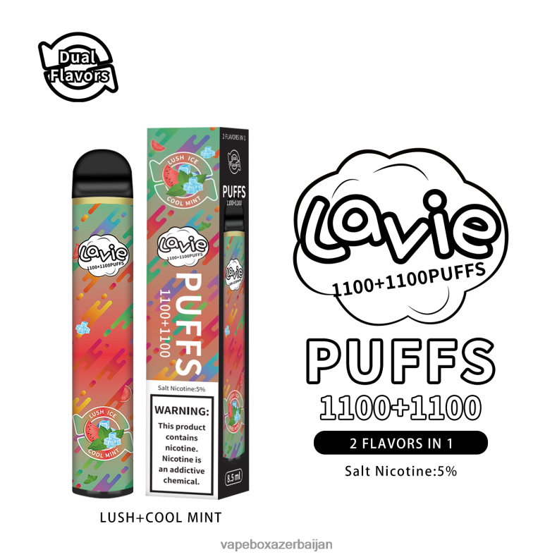 E-Juice Vape - LAVIE BAR Switch 2200 Puffs Lush/Cool Mint RD0L0B294