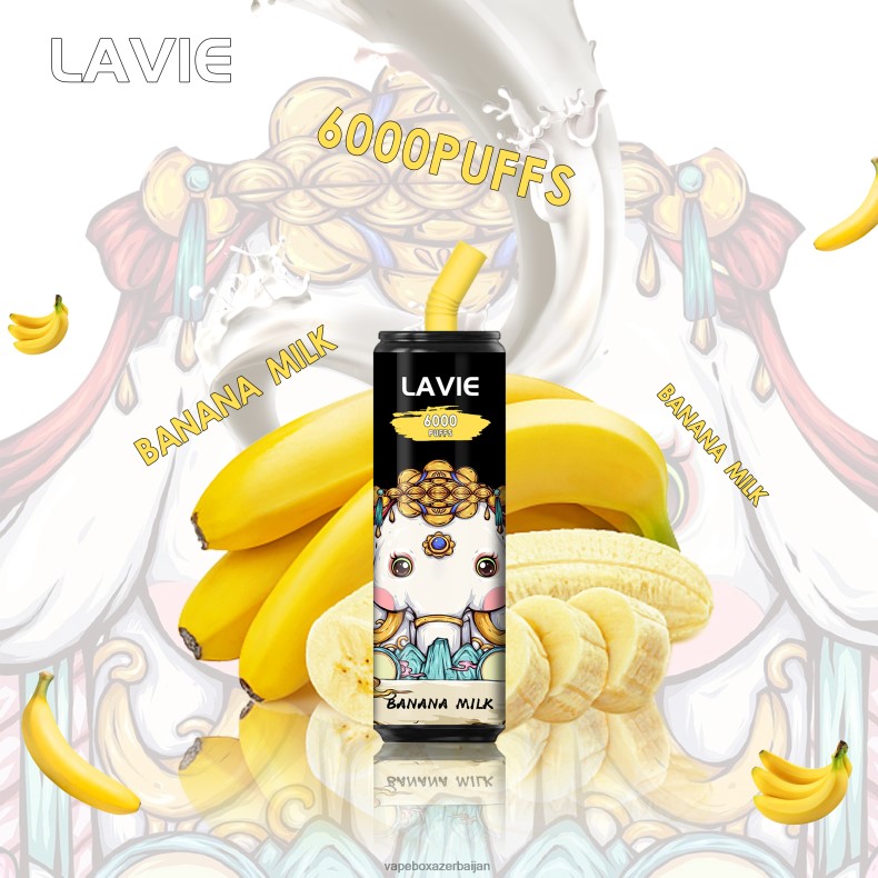 E-Juice Vape - LAVIE Coke BAR 6000 Puffs Banana Milk RD0L0B274