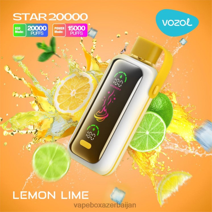 Vape Azerbaijan - VOZOL STAR 20000 DP26411 LEMON LIME