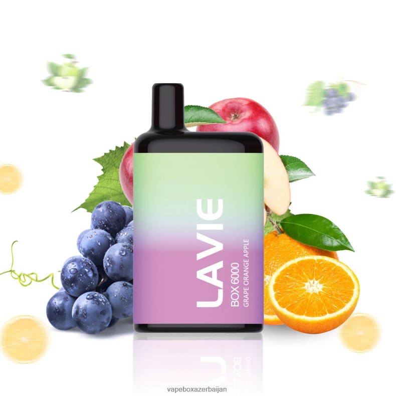 Vape Box Azerbaijan - LAVIE BOX 6000 Puffs Grape Orange Apple RD0L0B202